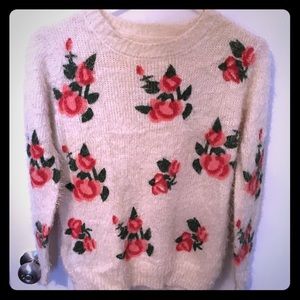 Comfy Floral Sweater